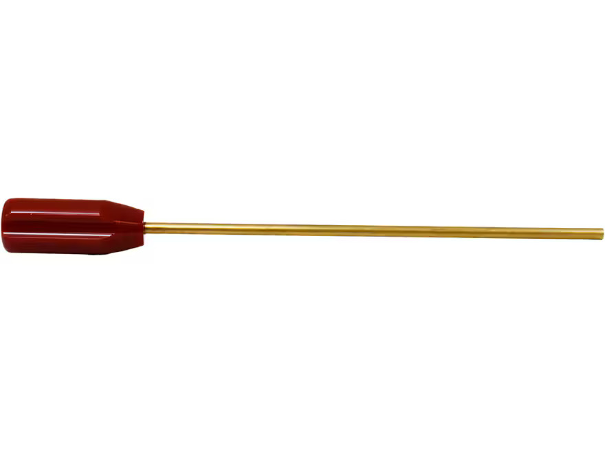 Dewey 1-Piece Rifle, Pistol Chamber Cleaning Rod 1/4" Diameter 9-1/2" Brass 8-32