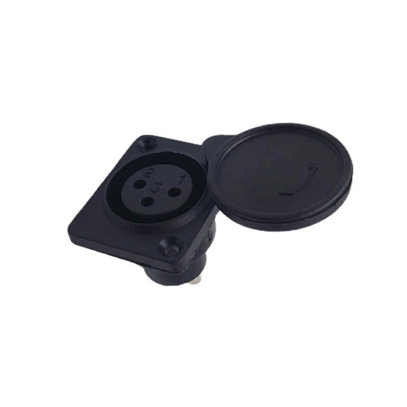 3 Pin Socket Connector Female Plug Socket Mobility Scooter Panel Mount Port