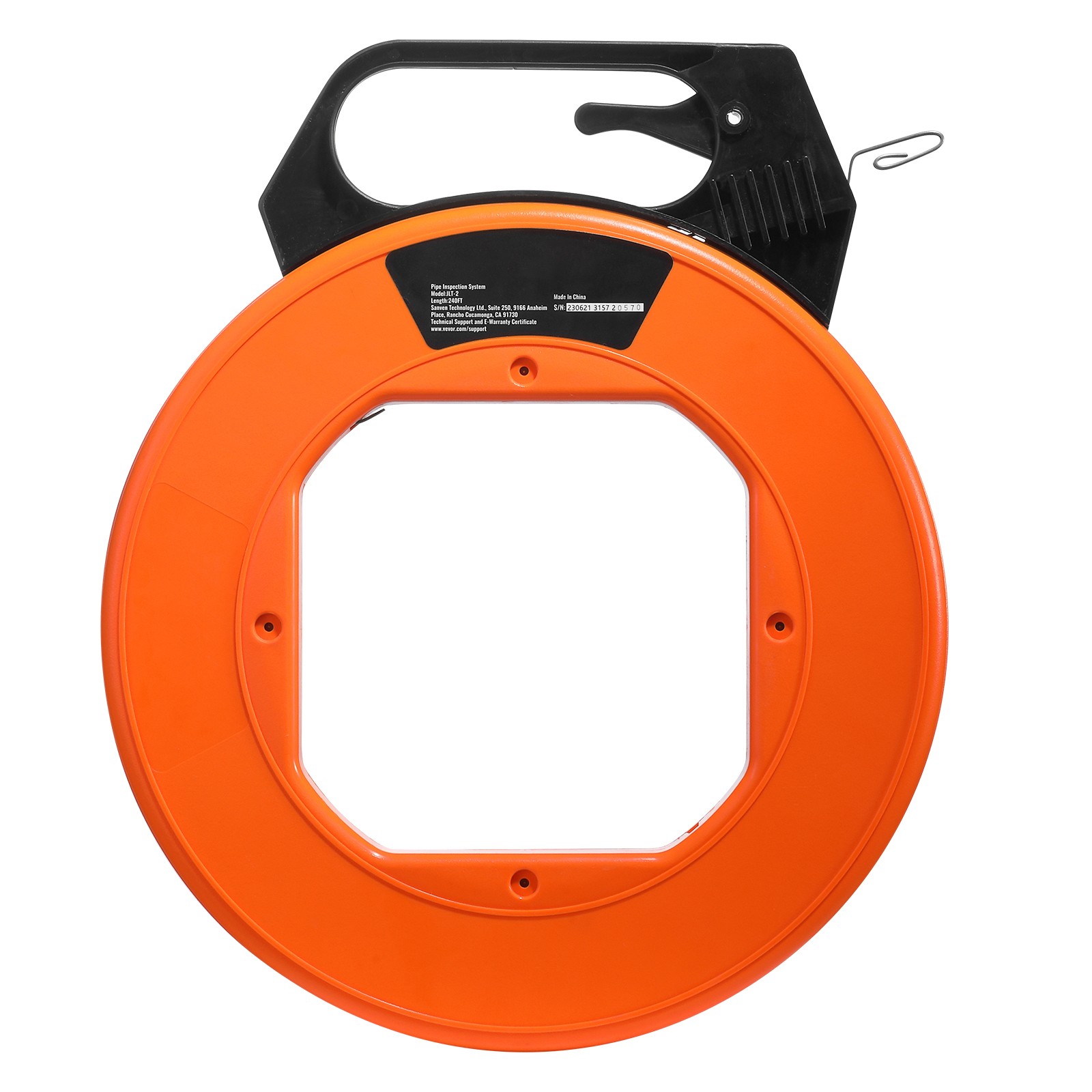 Fish Tape Wire Cable Line Puller 240ft 1/8 in Steel with High Plastic Case