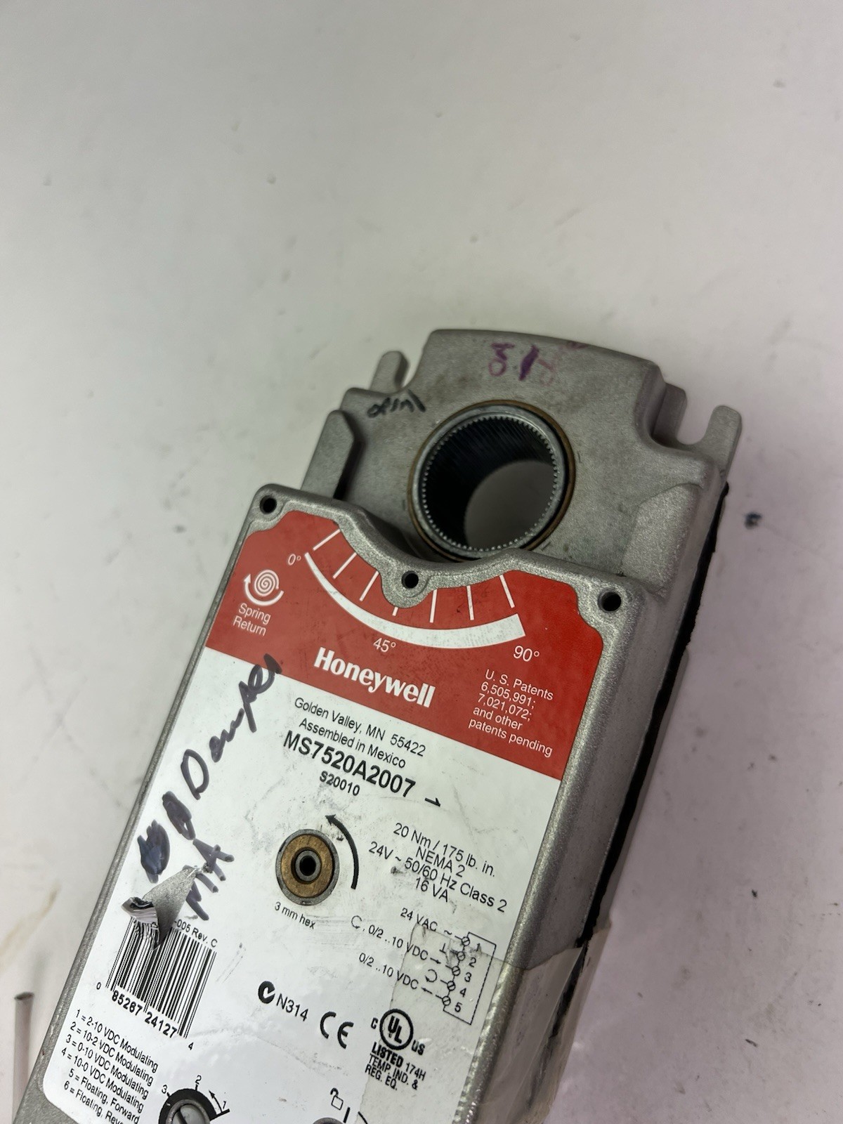 Honeywell MS7520A2007 Damper Actuator