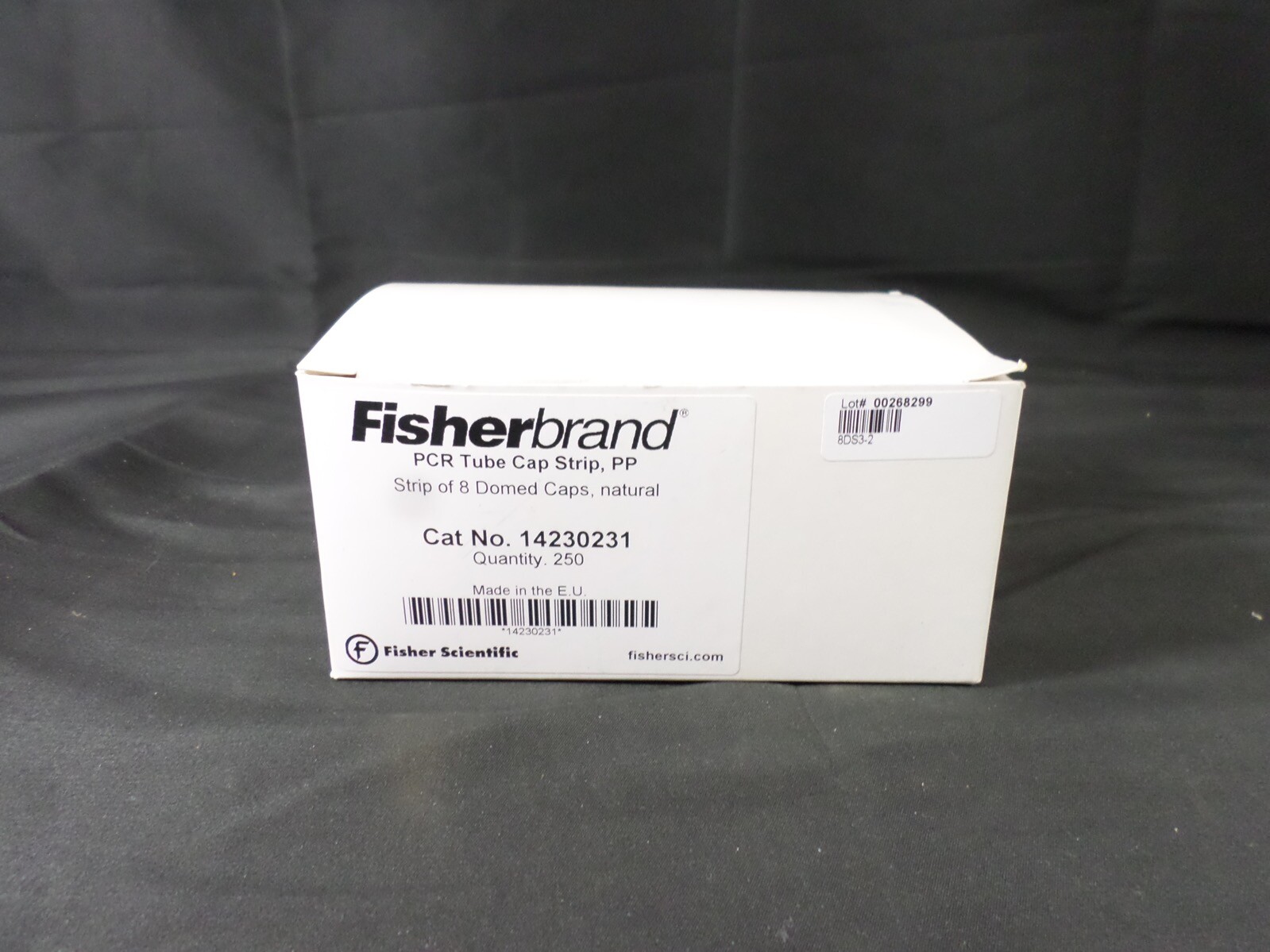 FISHERBRAND PCR Tube Cap Strip of 8 Domed Natural Polypropylene Box 250 14230231