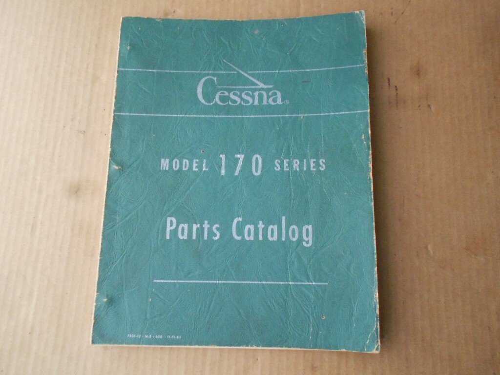 Vintage Cessna 170 Series Airplane Parts Catalog Illustrated Original OEM