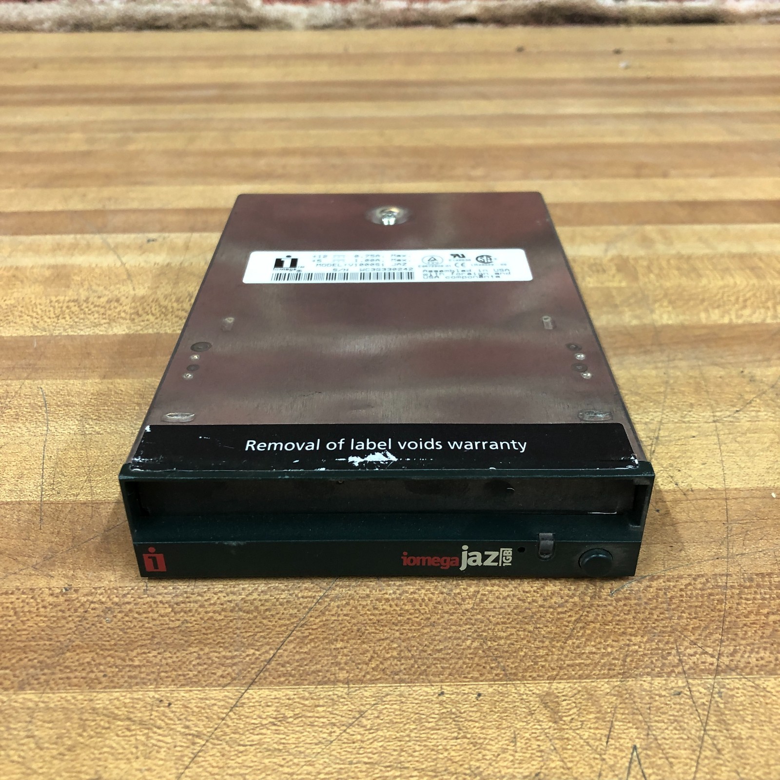 Vintage iOmega Jaz V1000Si 1GB 50-Pin 3.5" Removable Internal Media Disk Drive