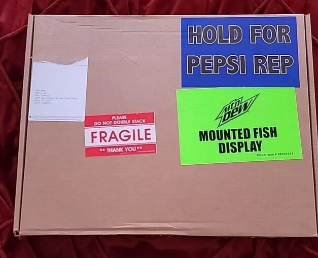 Mountain Dew Mounted Fish Display