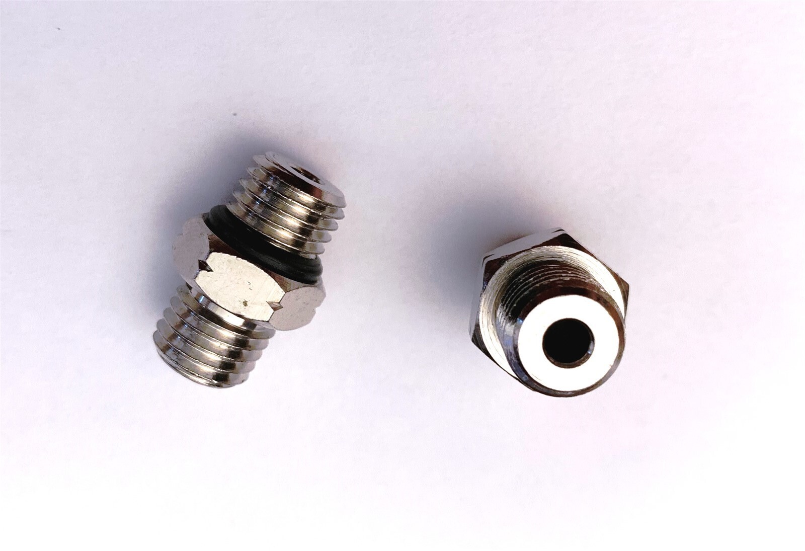 2 (two) Paintball Straight CO2 HPA Gas Fittings Spyder Metric male-male threads