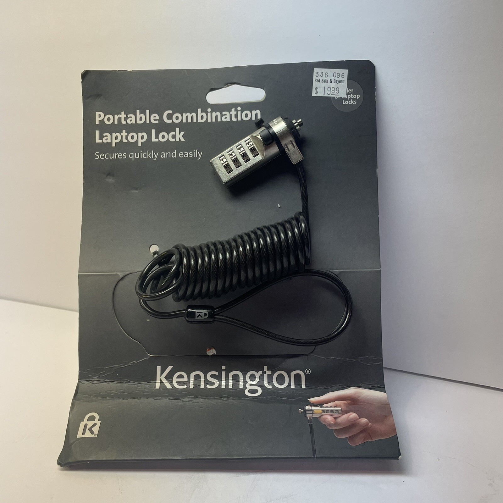 Brand New Kensington Portable Combination Laptop Lock 6FT Cord