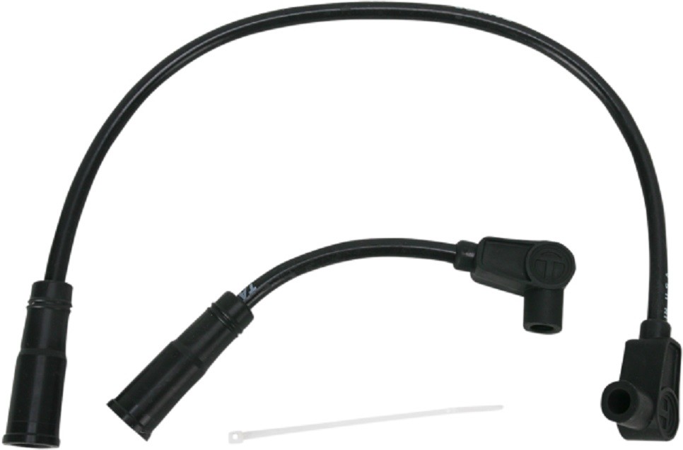 TAYLOR 8mm BLACK SPARK PLUG WIRES MADE-IN-USA HARLEY DYNA 99-17 SOFTAIL 00-17