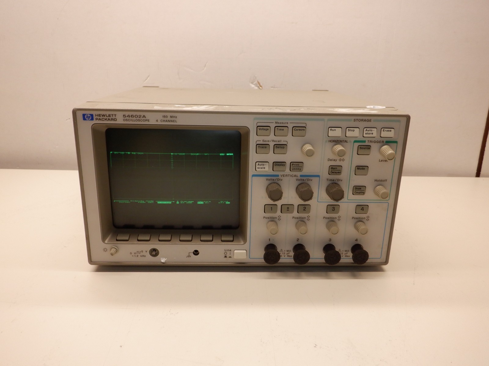 HP 54602A 4 CHANNEL OSCILLOSCOPE