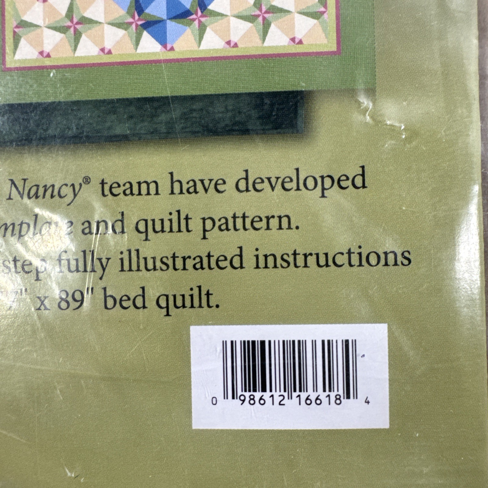 EASY STRIP Kaleidoscope Template Sewing w Nancy Includes Instructions for Quilt
