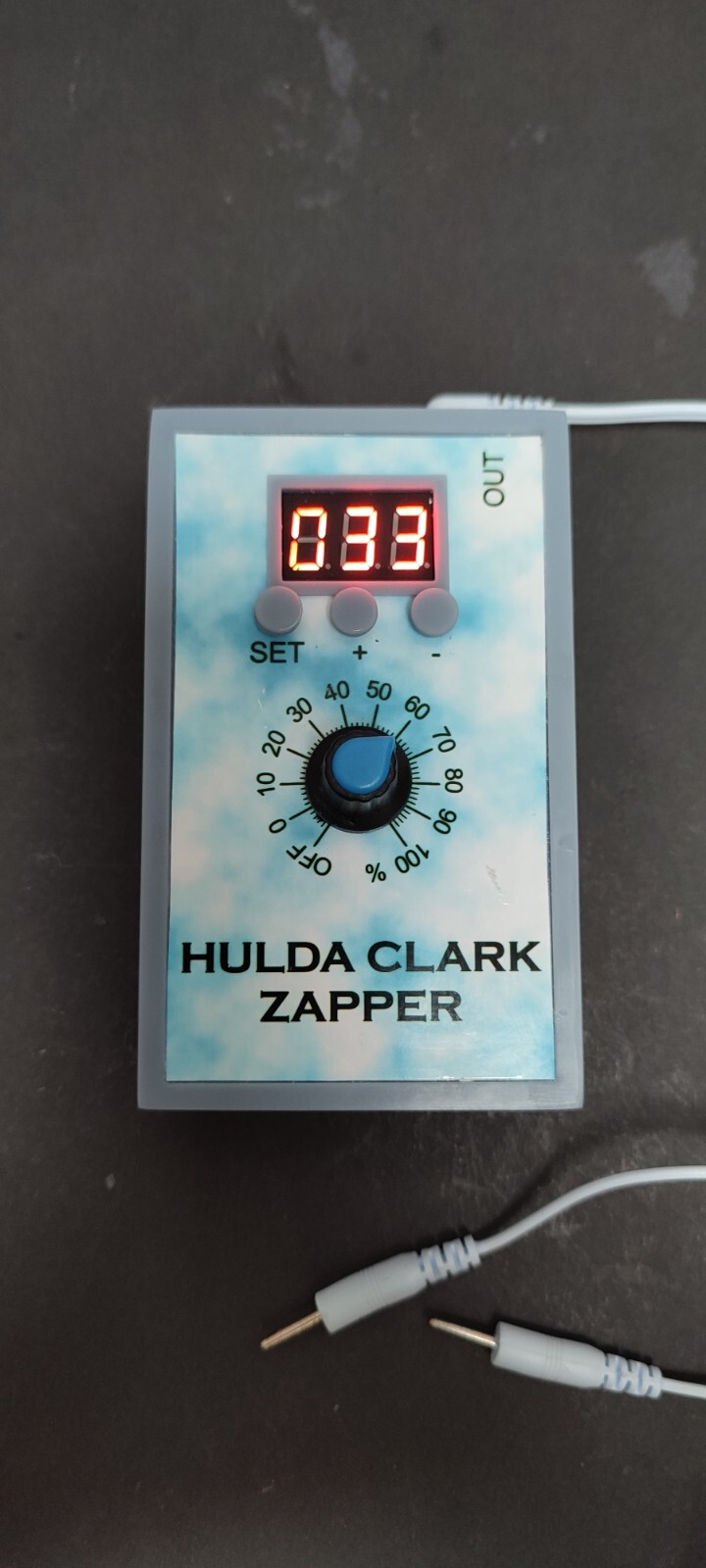 Hulda Clarck’s Protocol Gadget Multi Frequency Zapper with Copper, Carbone elect