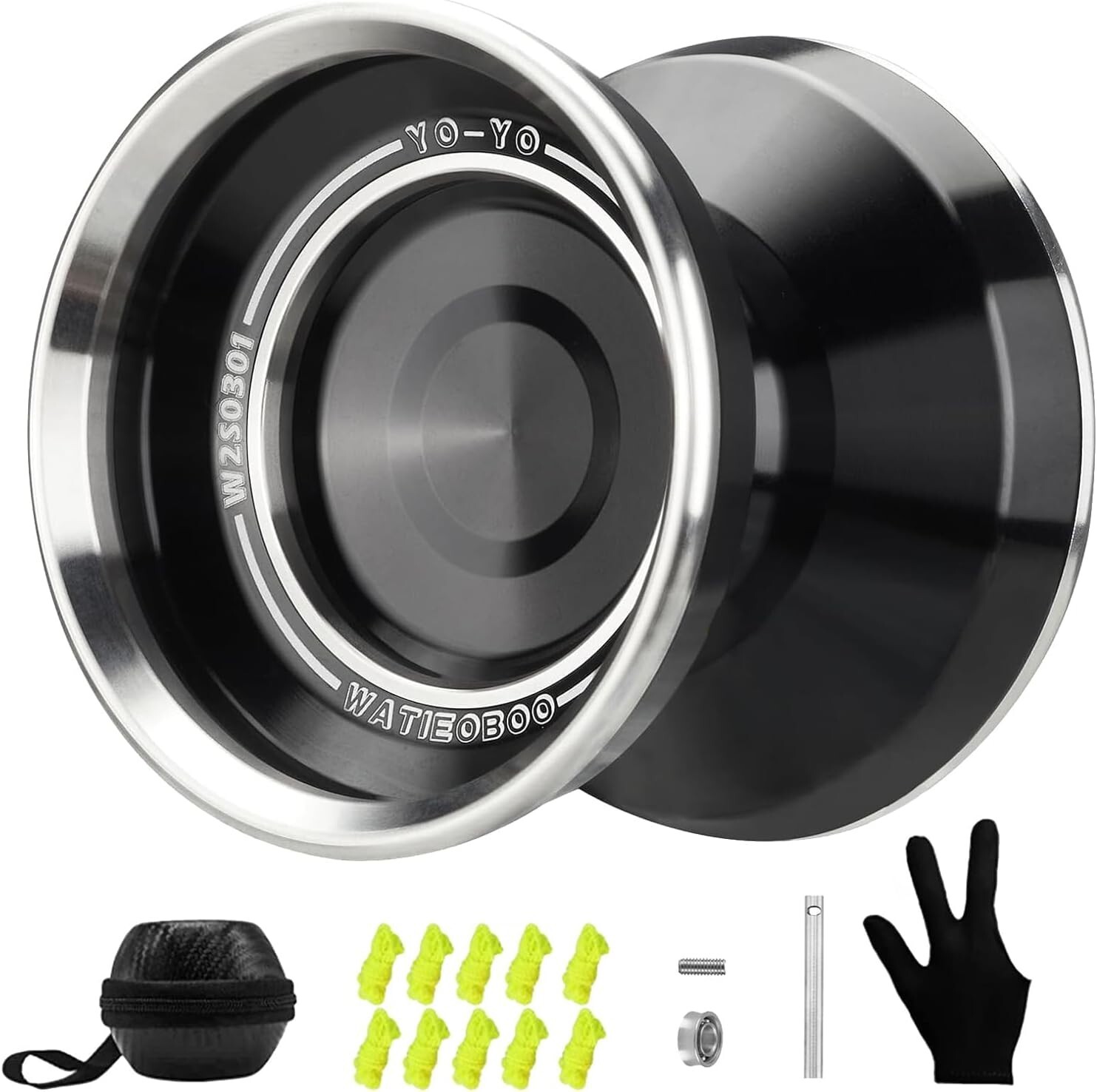 Bimetal yoyo for advanced players, non-responsive yoyo with drive performance