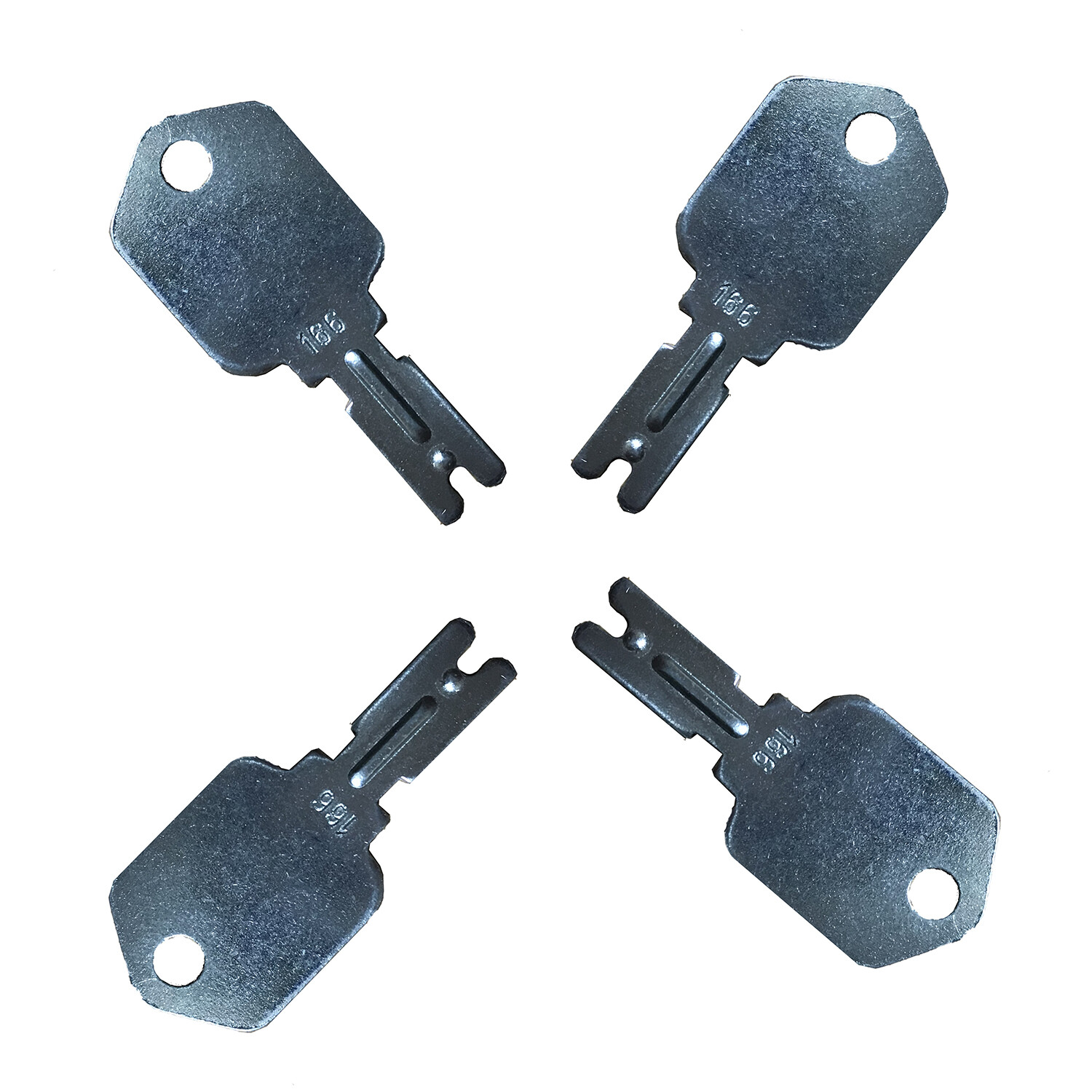 4X Ignition Keys 51335040 186304 for Mustang Skid Steer & Hyster Forklift