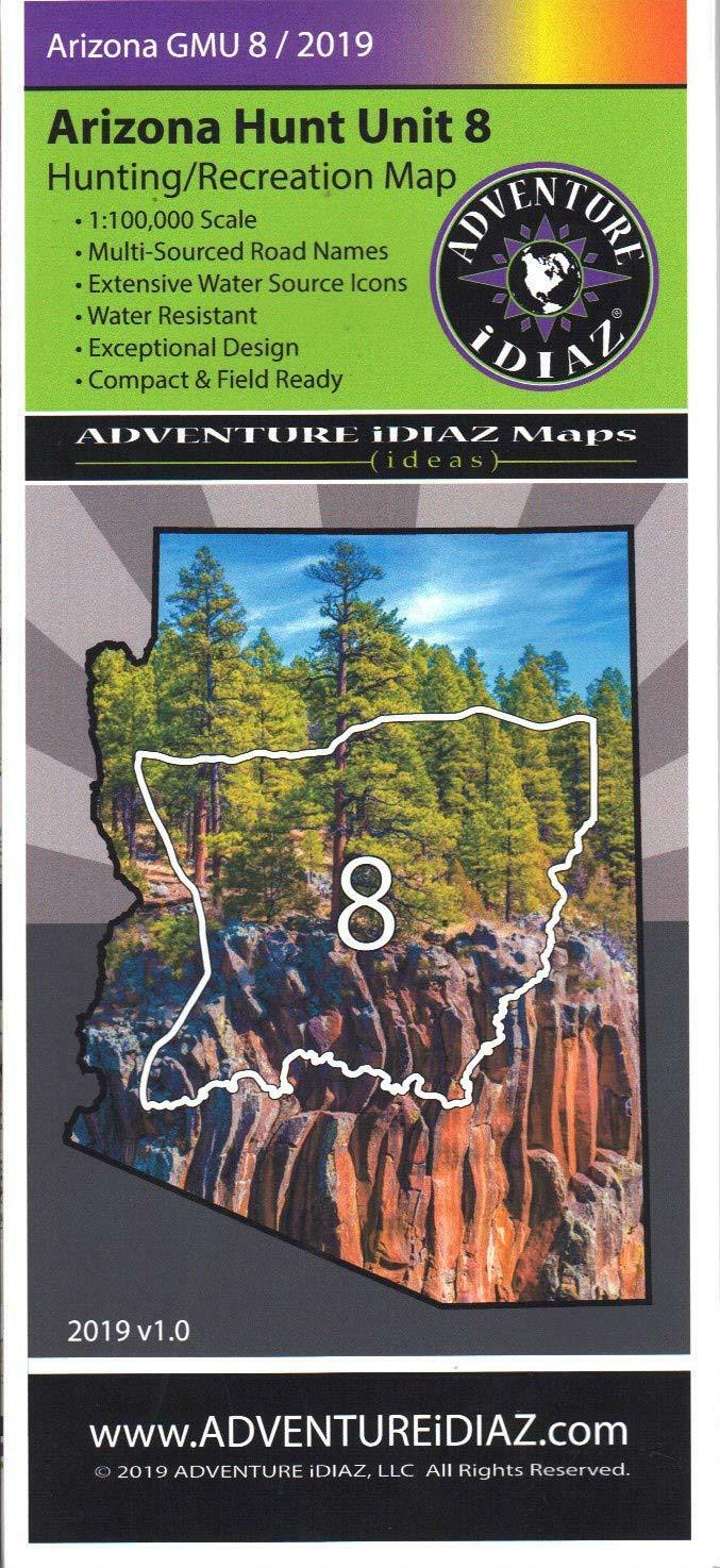 Arizona Hunt Unit 08 Hunting/Recreation Map