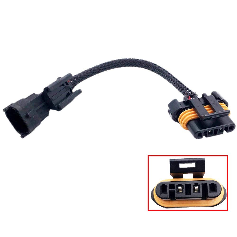 Aokus Wire Adapter 6 LS Alternator 2-pin Hi-amp to 4-flat for LS1 LM7 LQ4 4.8 5.