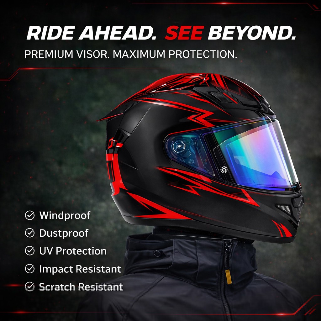 Day & Night Use Series Light Tint Finishes For HJC HJ20M Replacement Visor