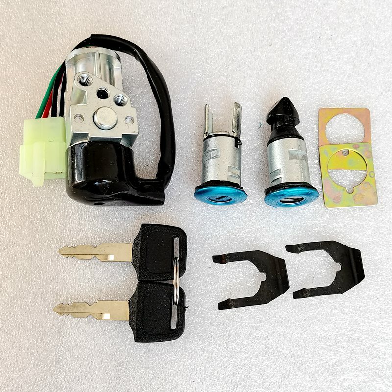 Ignition Switch Rear Cowl/Trunk Seat Lock Key Set For Honda Elite CH80 1985-2007