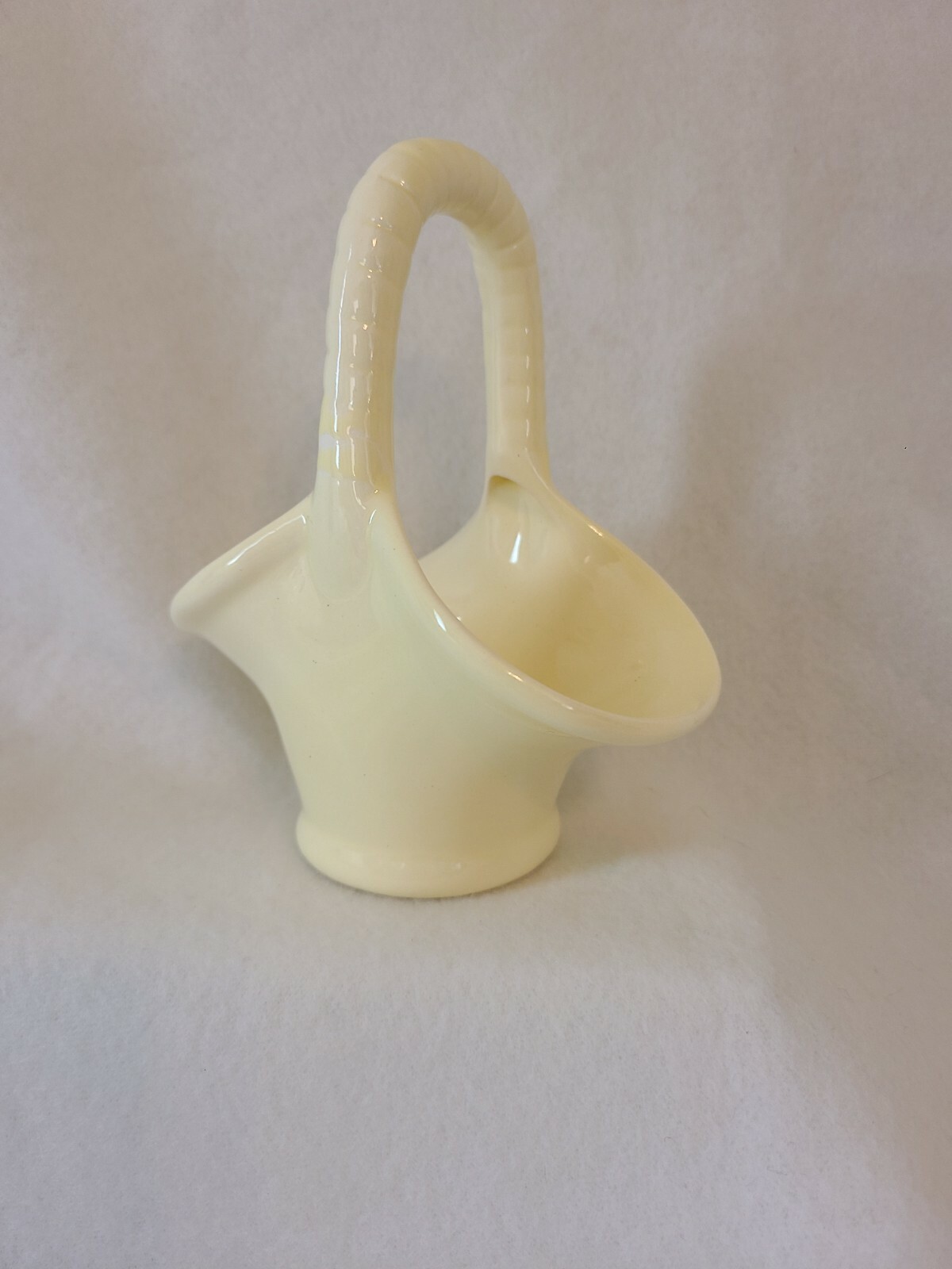 Small Yellow Basket ceramic