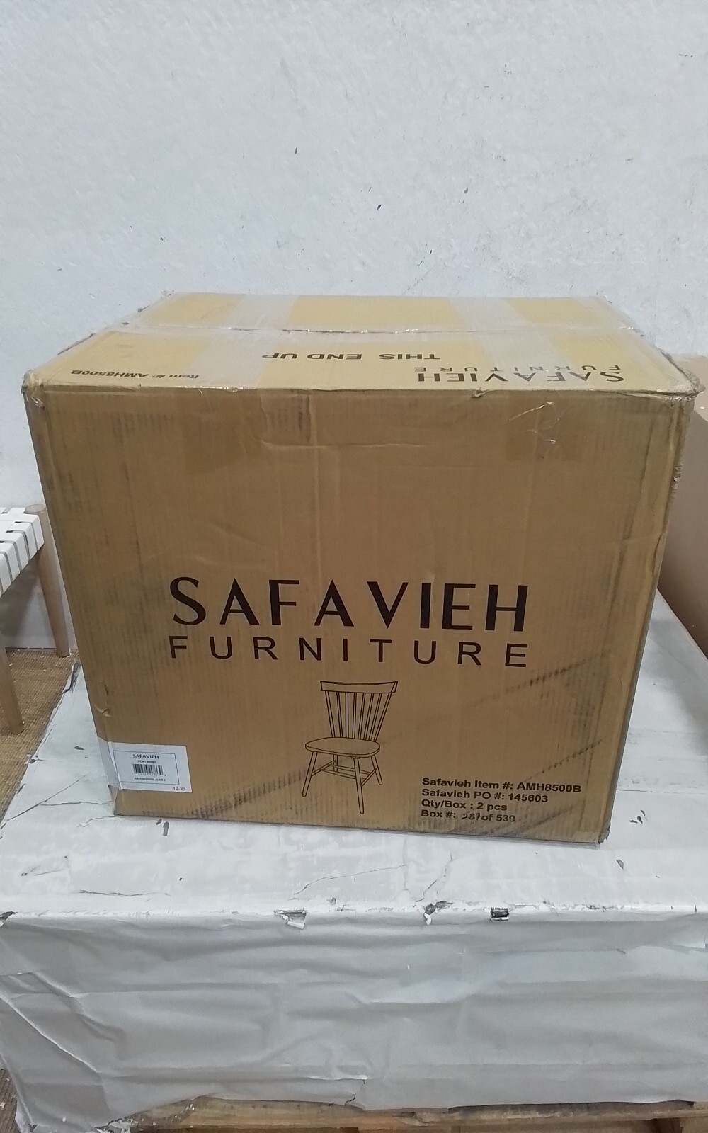 Safavieh PARKER SPINDEL SIDE CHAIR, Reduced Price 2172734352 AMH8500B