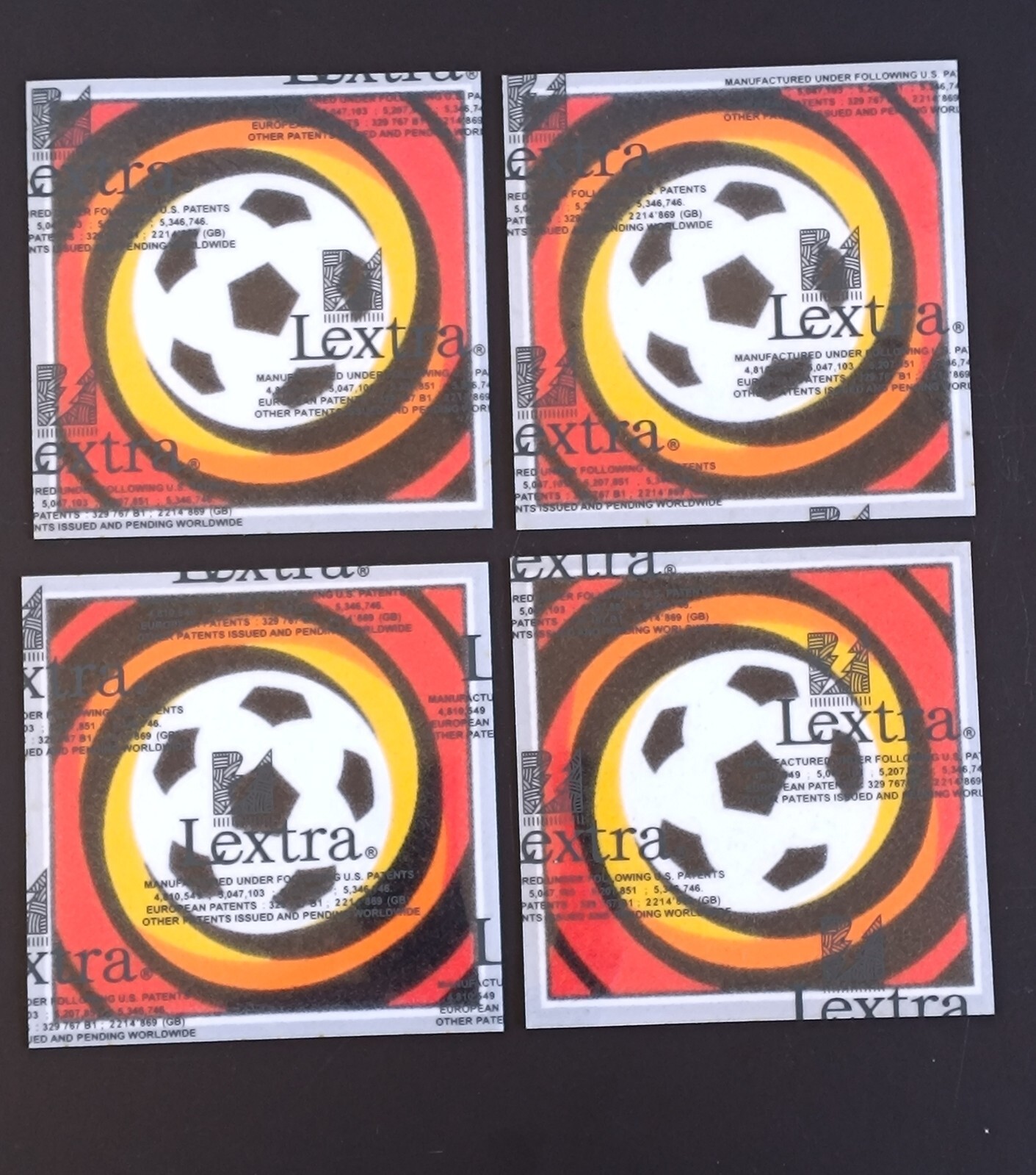 FOUR PATCHES LEXTRA  BUNDESLIGA 97-02 GERMANY ALEMANIA FOOTBALL SOCCER BADGE