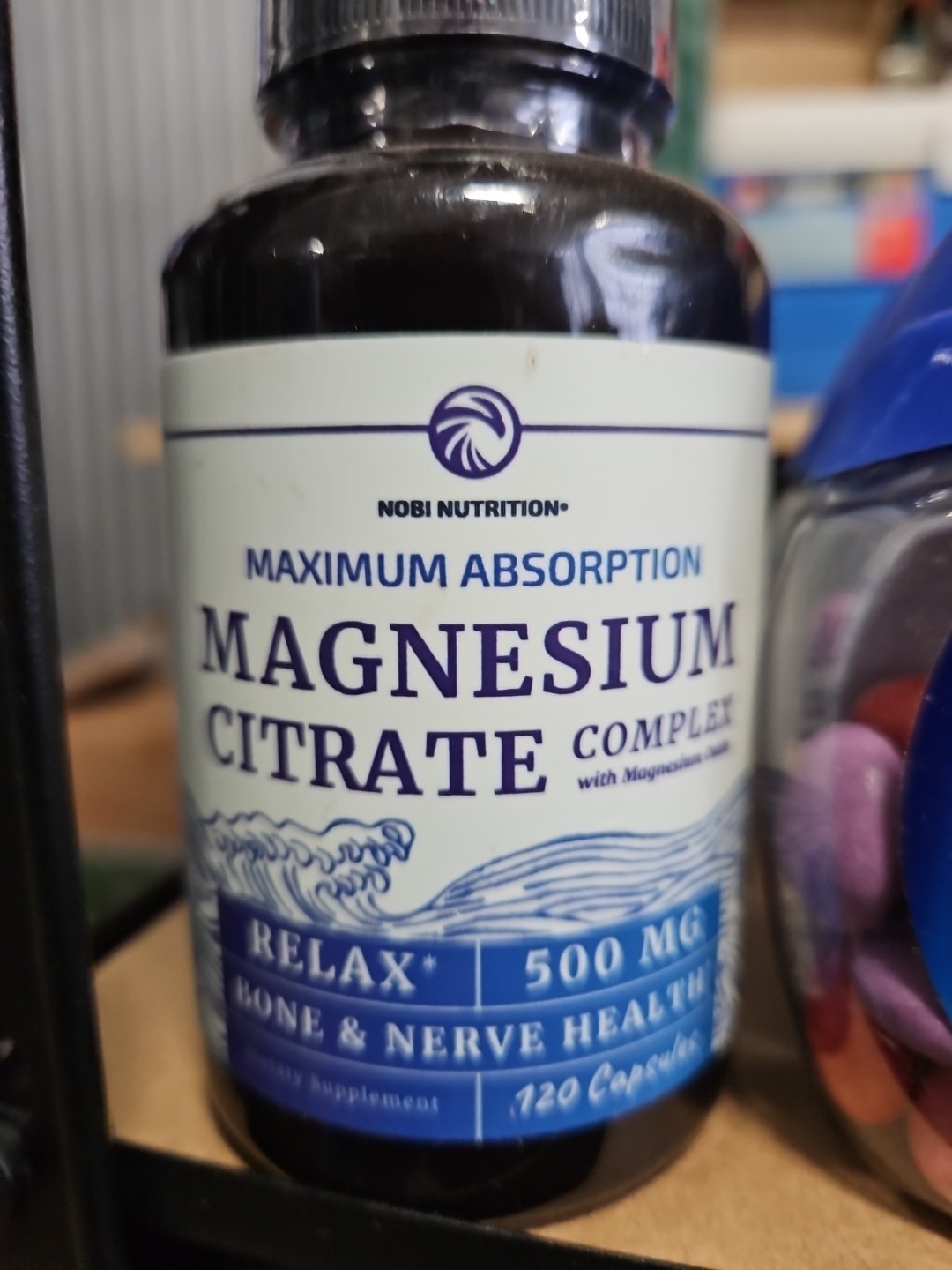 Nobi Magnesium Citrate Complex 500 MG High Absorption Relaxation, 120 c Exp05/27