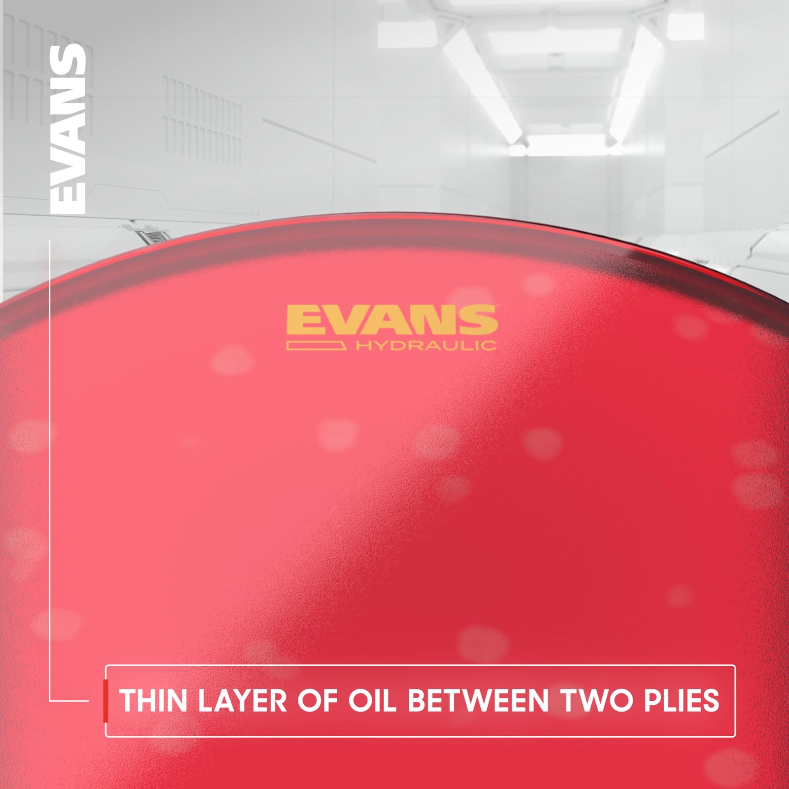 Evans Hydraulic Blue Drum Head, 12 Inch