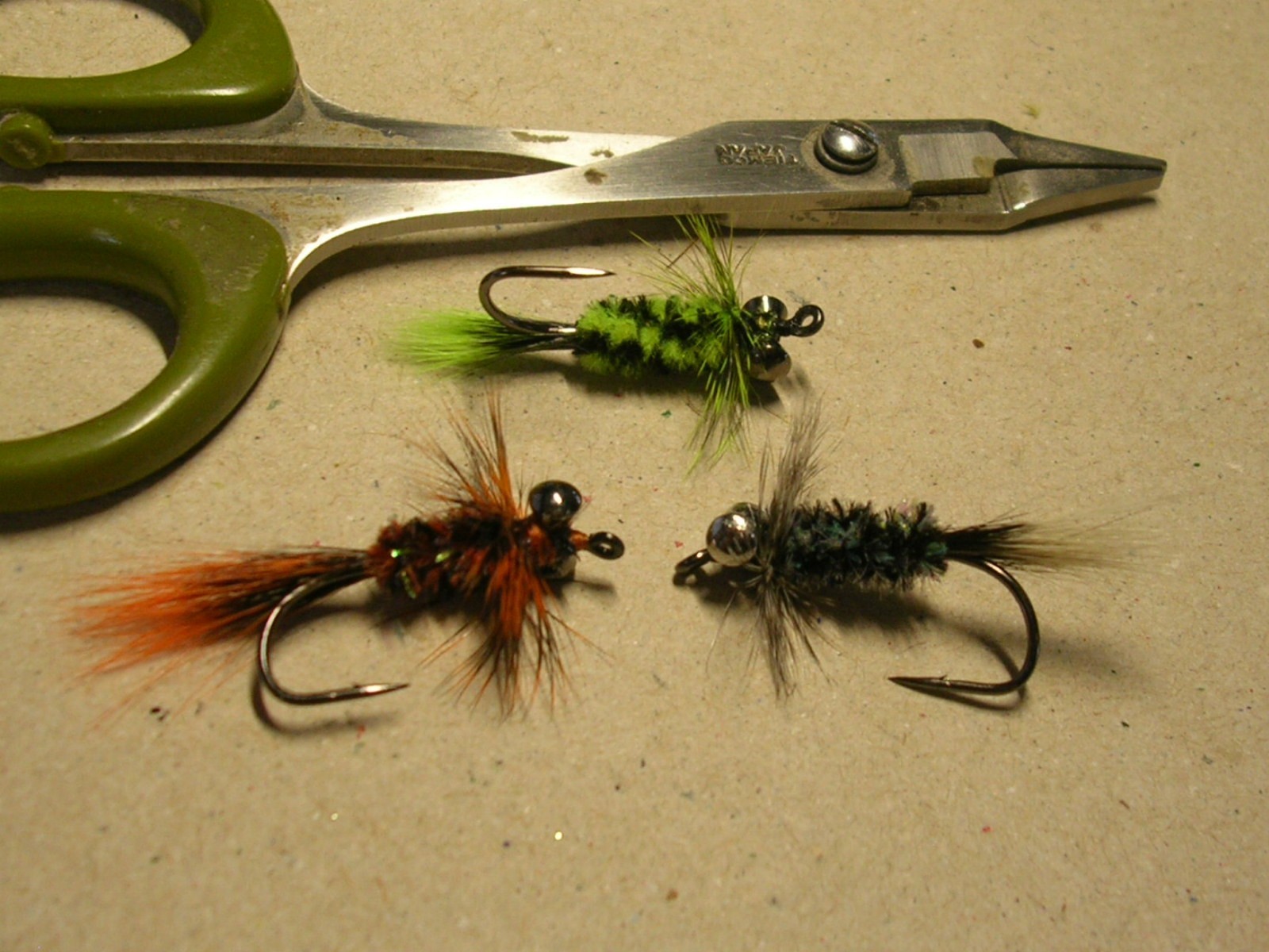 Crappie Boss - 3 diff colors -  crappie, bass, smallie flies HEAVY