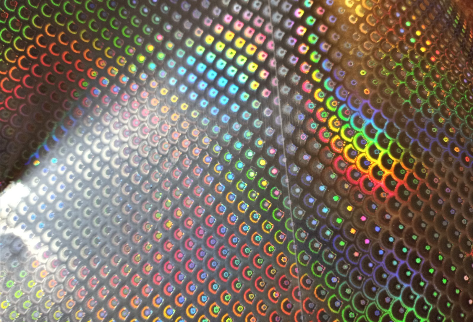 12" x 6" Sheet WTP Holographic Fishing Lure Tape 3/8" SILVER FISH SCALE