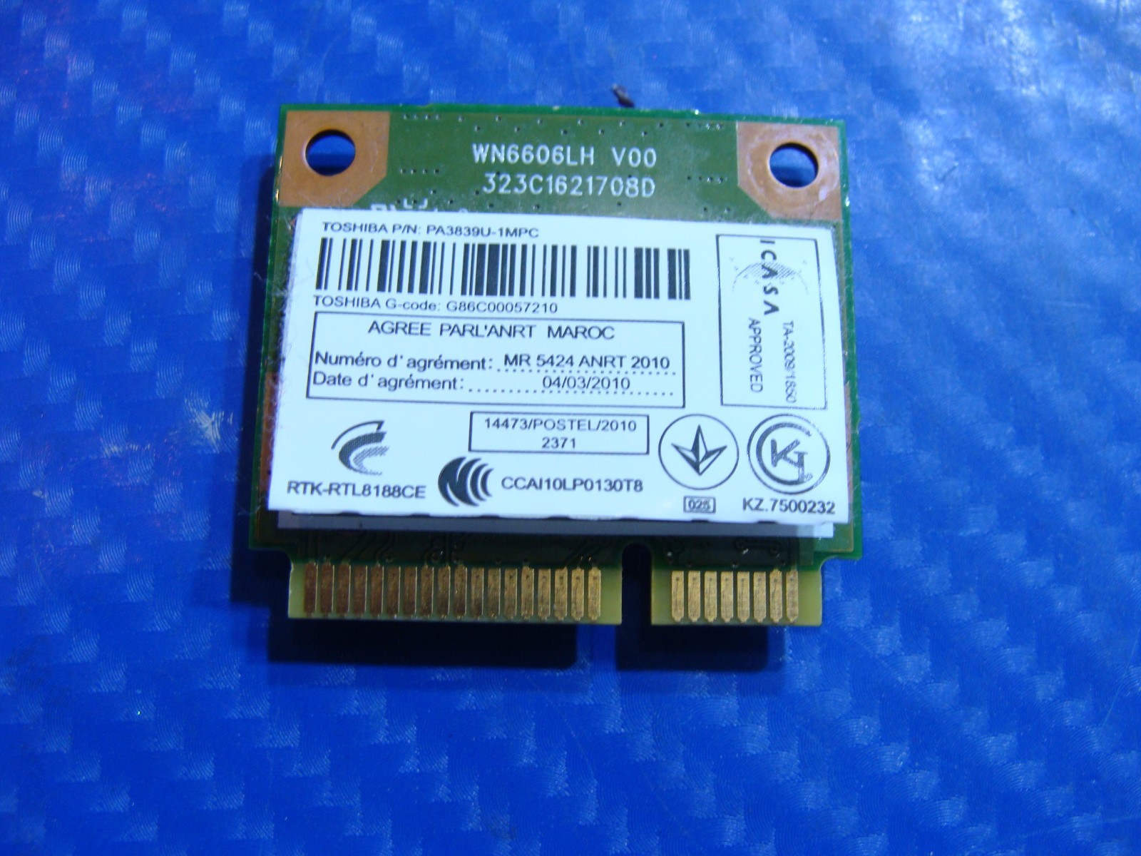 Toshiba Satellite L655-S5158 15.6" OEM WiFi Wireless Card RTL8188CE WN6606LH ER*