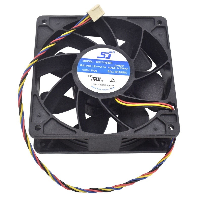 SJ 12cm CPU Cooling Fan SG121238BS For Antminer S9 S3 S4 S5 S7 Whatsminer M3 #f