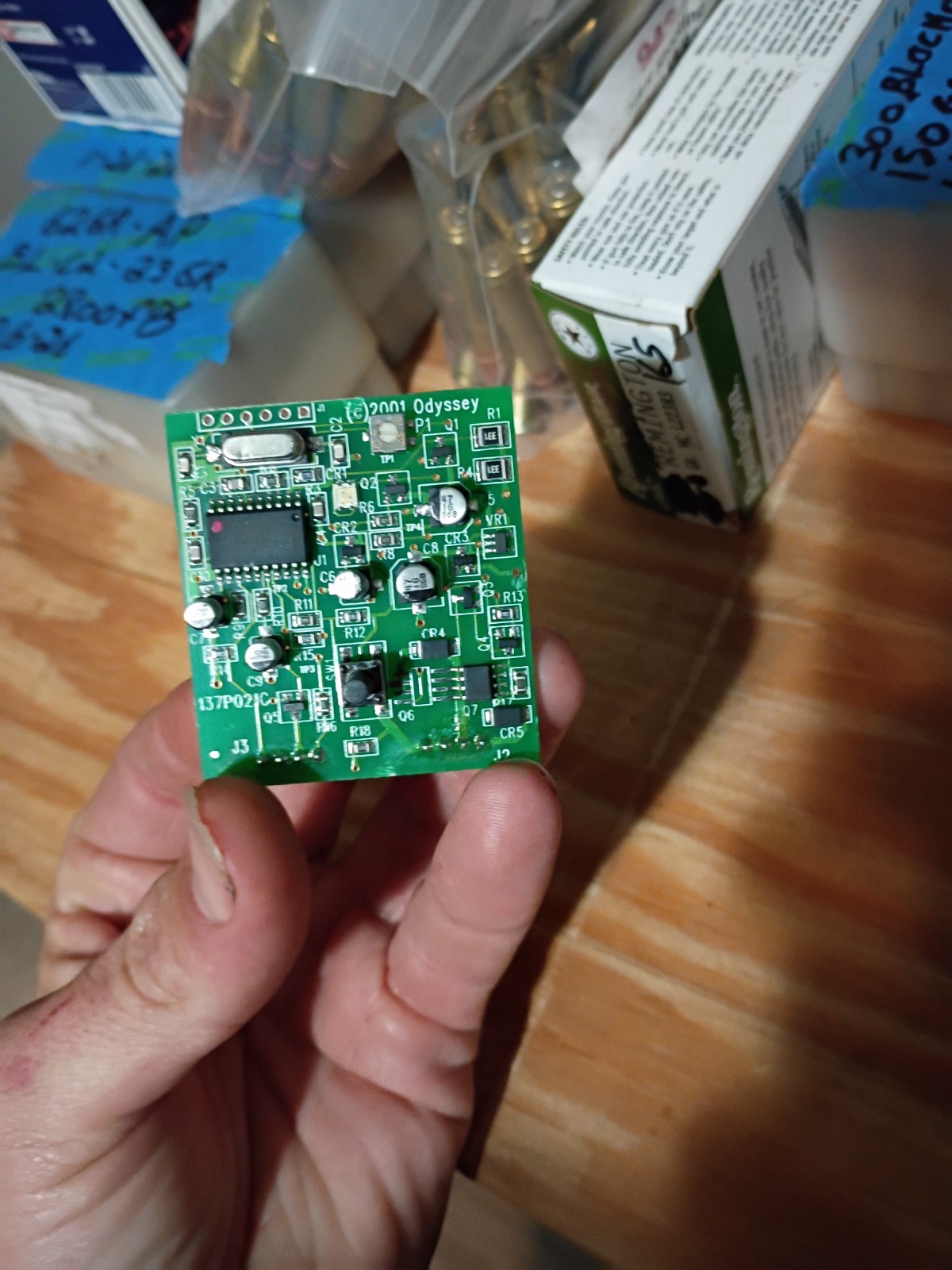 halo hopper circuit board with z code