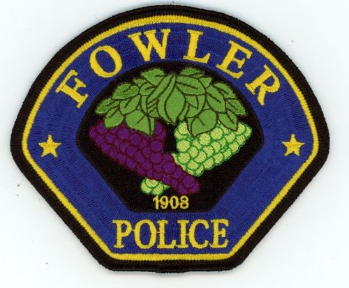 CALIFORNIA CA FOWLER POLICE NICE SHOULDER PATCH SHERIFF