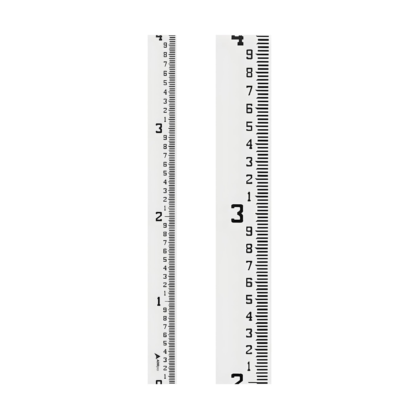 AdirPro 4" Wide Staff Gauge 0-4 Feet | Water Level & Stream Depth Gauge with ...