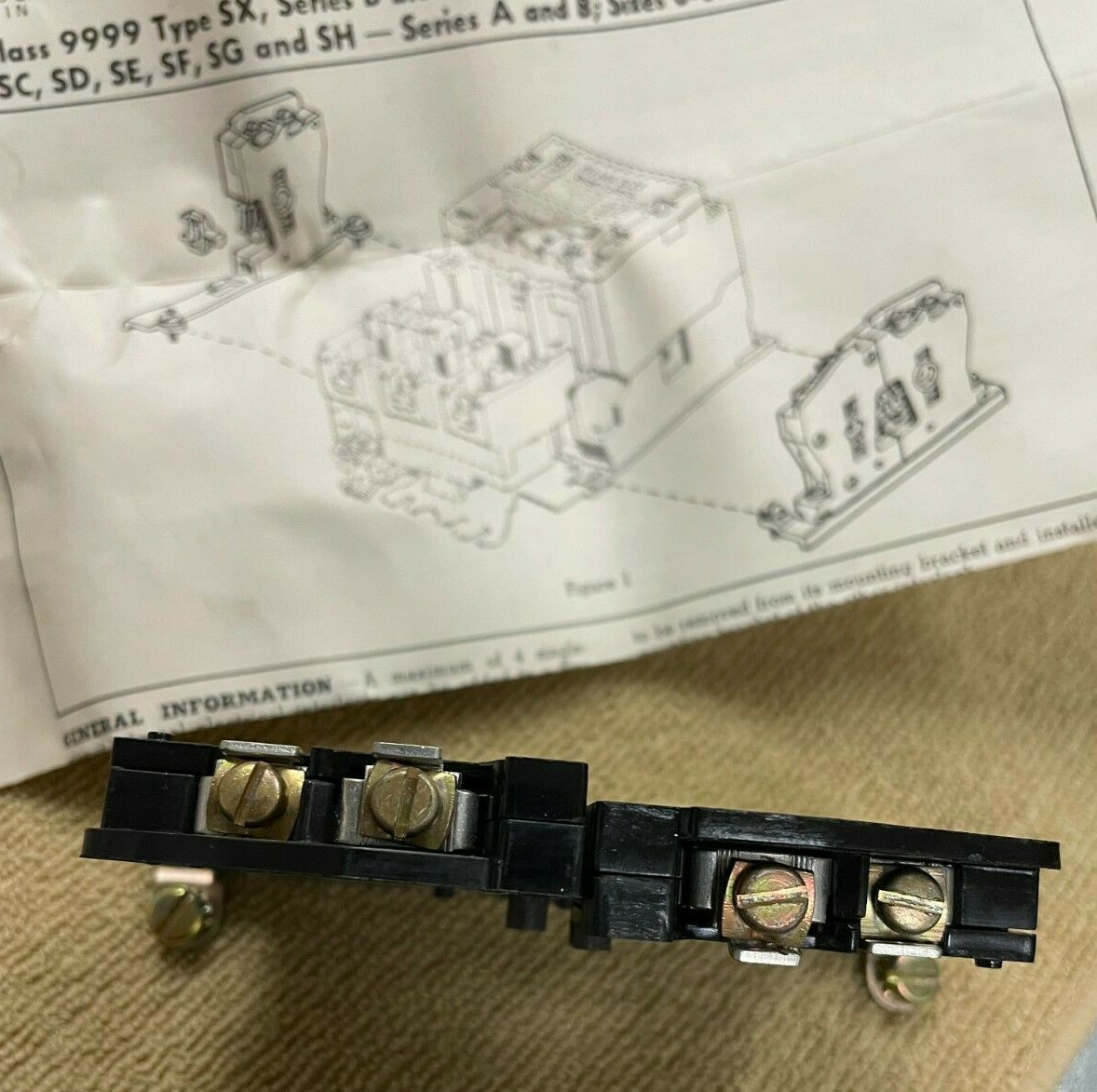 Square D Class 9999 Type SX 8 Series B Electrical Interlock