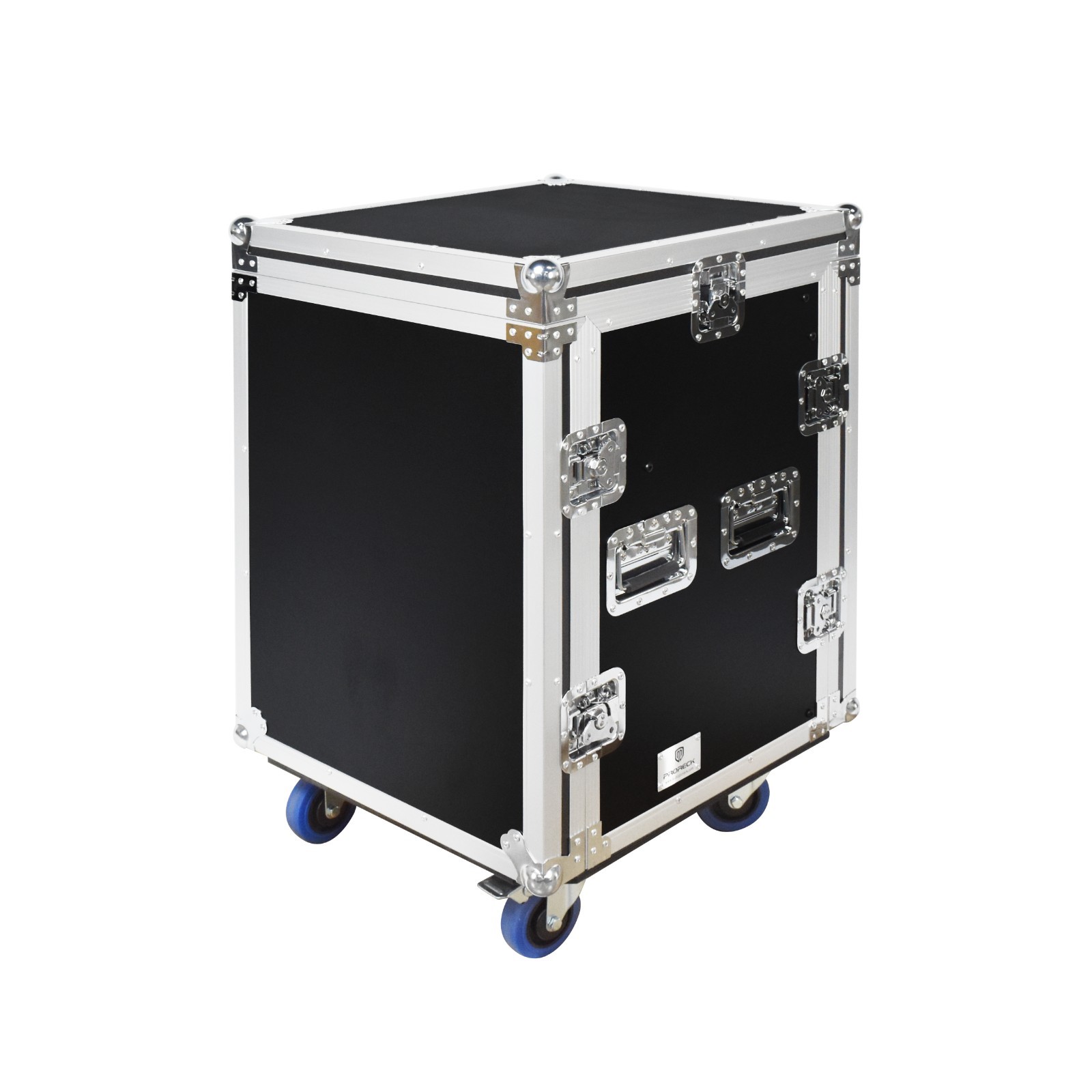 PRORECK Rack Case With Slant Mixer Top, 20'' Depth with side table