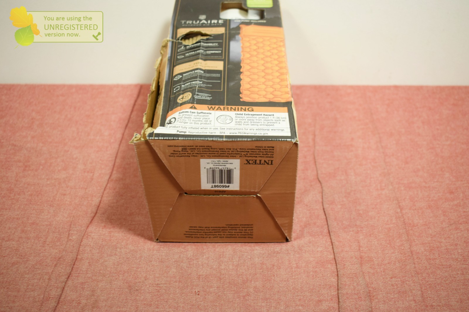Intex TPU Cot Camping Sleeping Mat with Hand Held Mini USB Pump