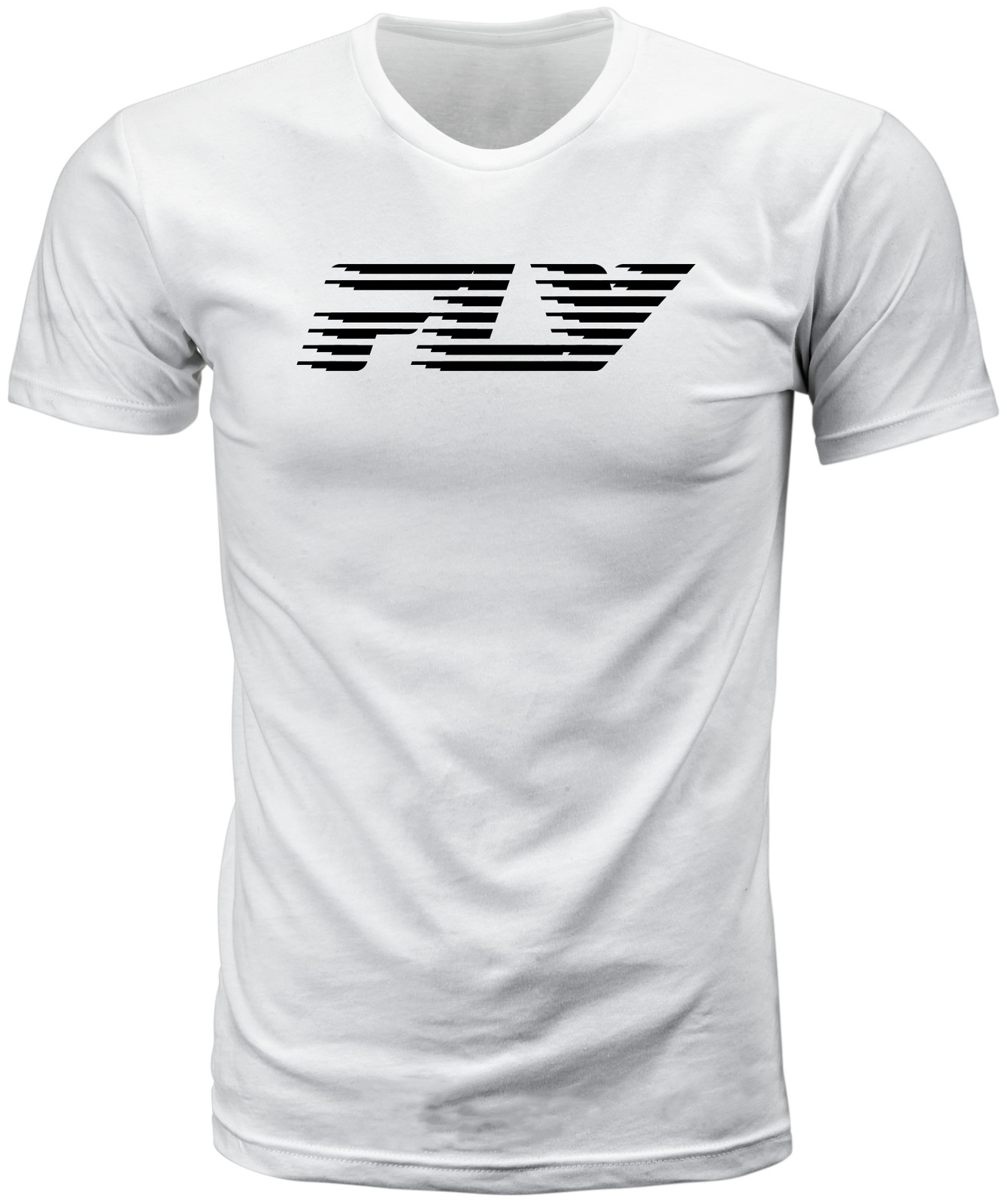 FLY RACING - Fly Fast Tee White Lg | 354-0401L