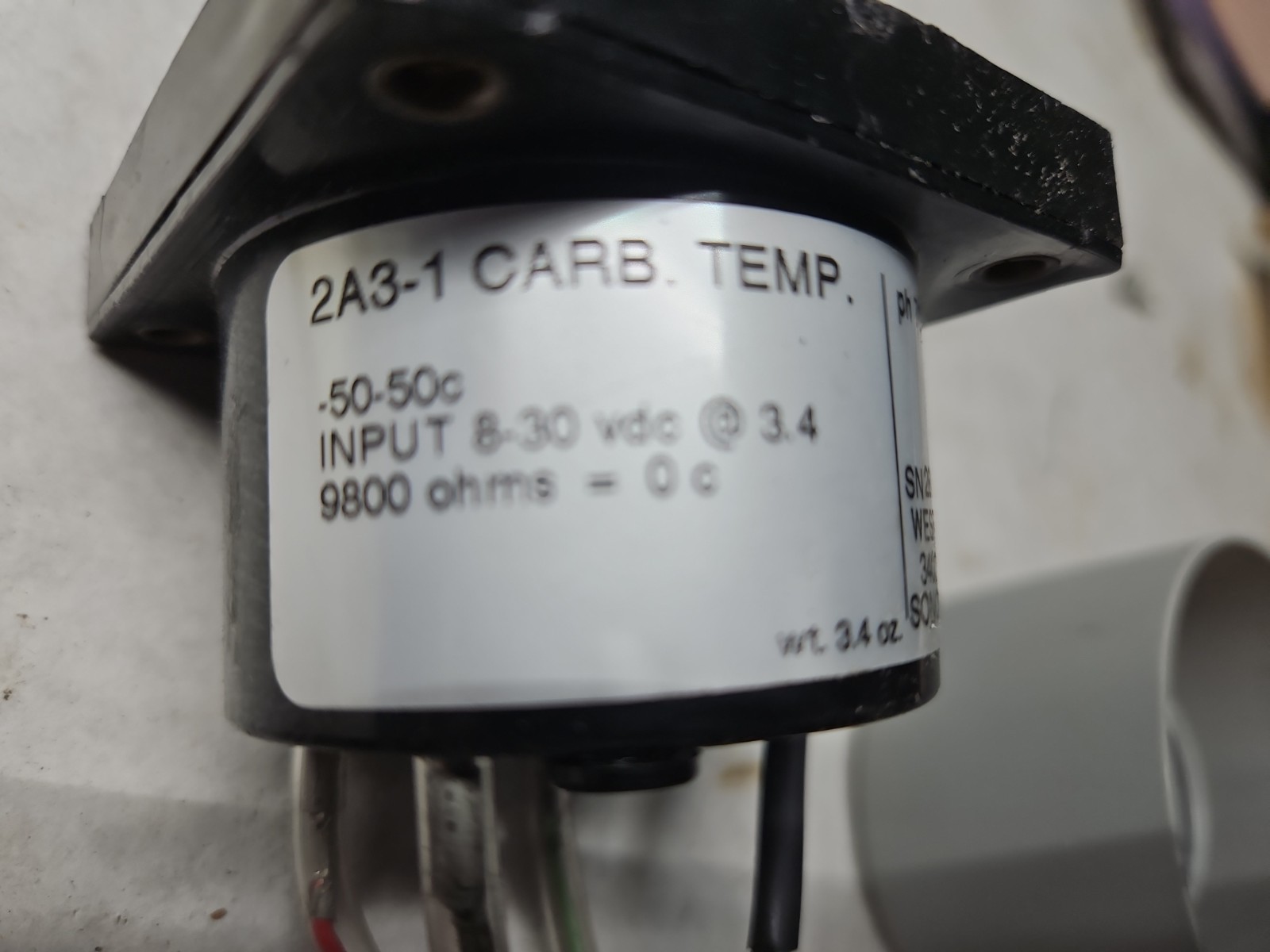 WesTach Carb Temp Gauge 2A3-1