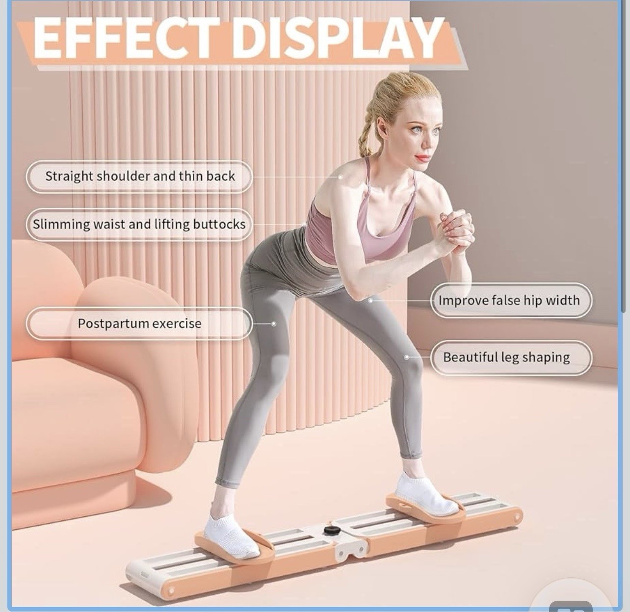Hips, Buttocks, Pelvic Floor Exerciser, Home Exercise, Ski Training leg Machine