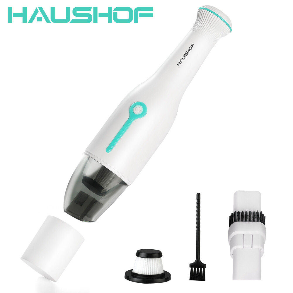 HAUSHOF Handheld Vacuum Cordless Mini Car Vacuum Cleaner 2 Modes 8000PA/12000PA