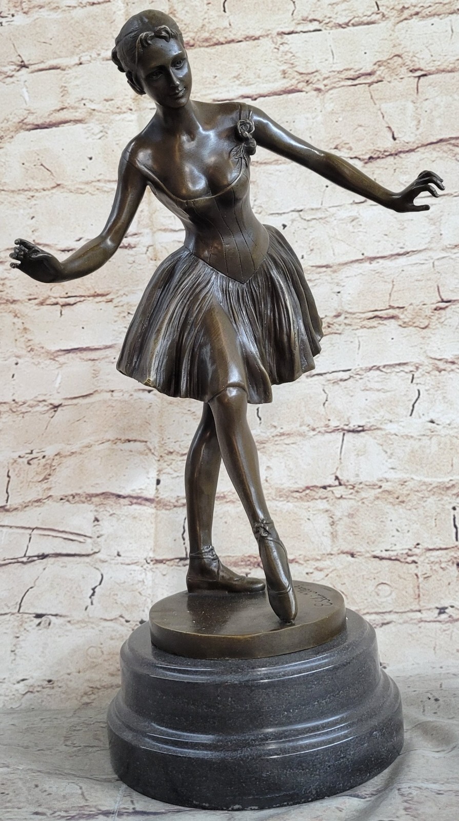Artnet Pas de Danse by Collet Handcrafted Detailed Bronze by European Bronze