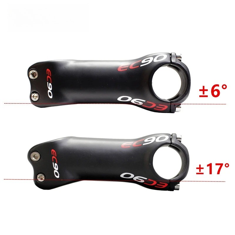 Carbon Fiber Bicycle Stem 6 17 Degree 70-130mm Length for Mountain Road Bike