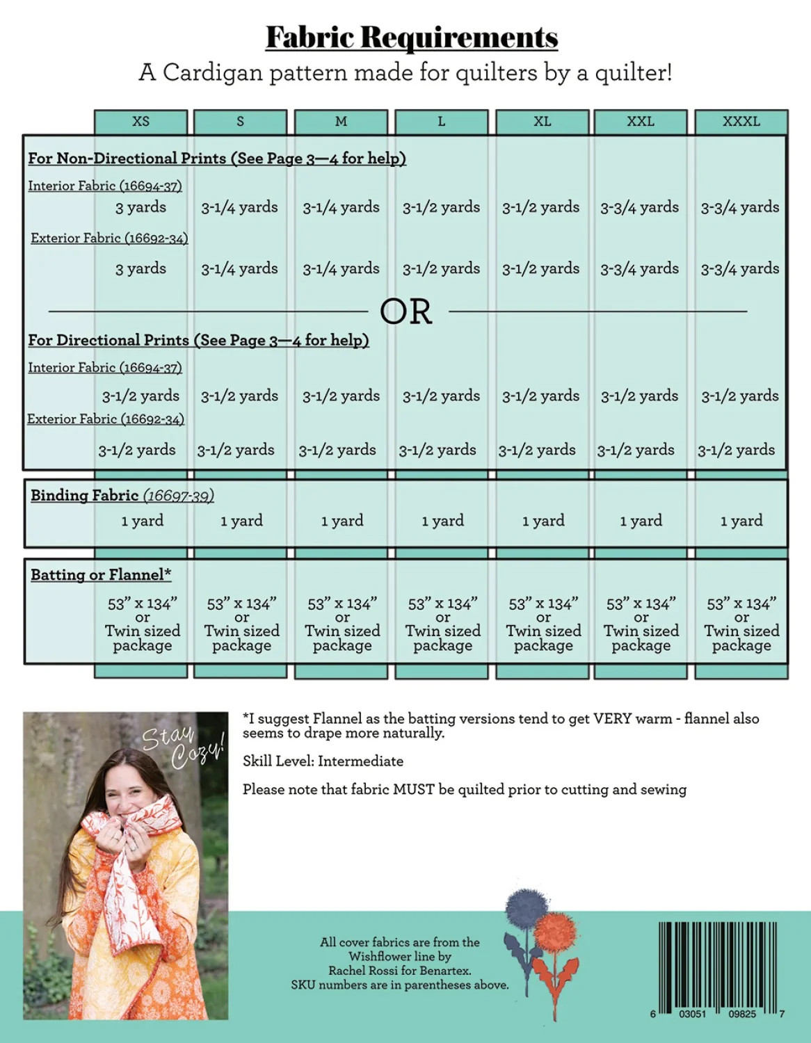 Cozy Cascade - Quilted Cardigan Pattern by Rachel Rossi
