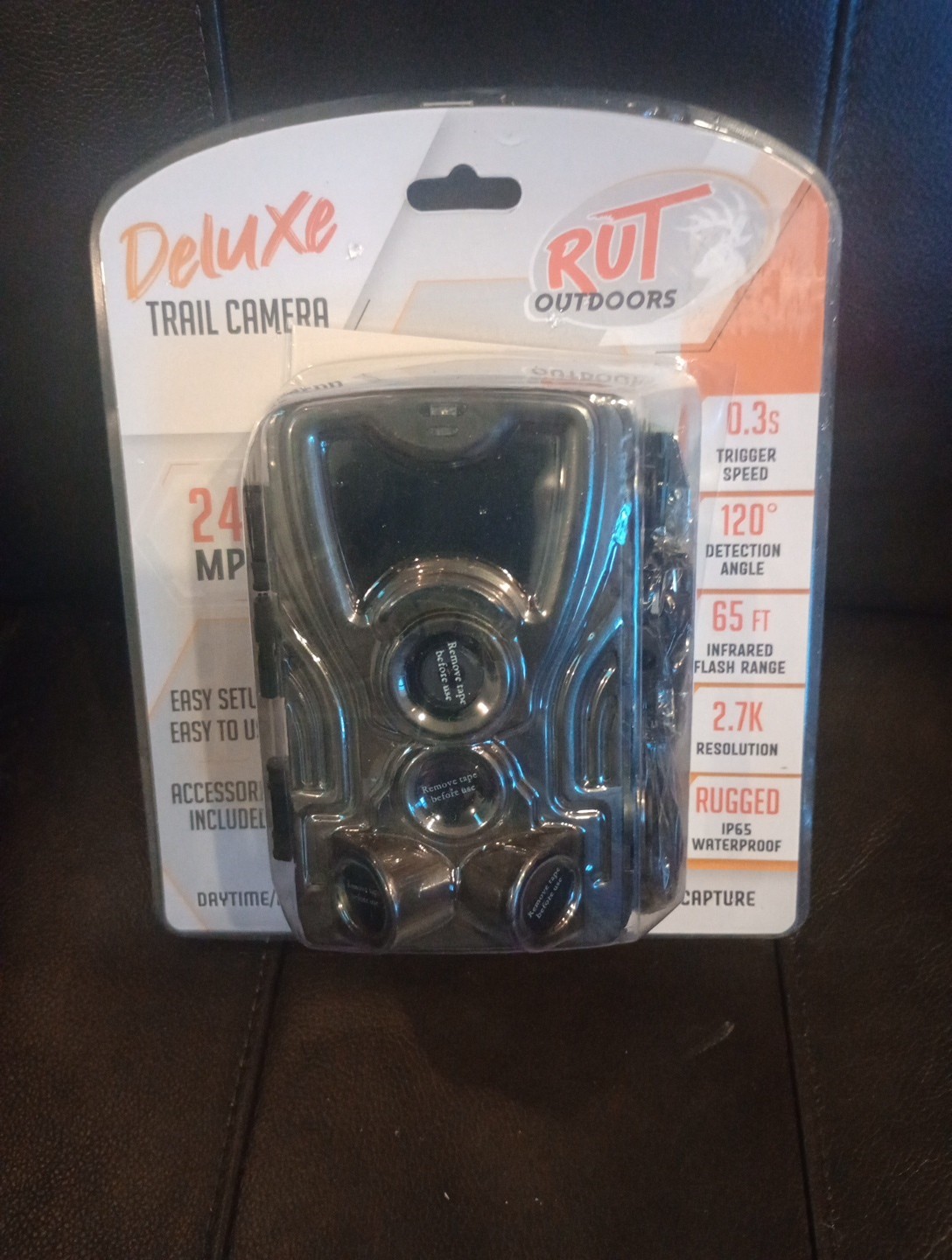 Deluxe Trail Camera 24 MP for Daytime/Nighttime Camera w/Video & Image #RO-801A