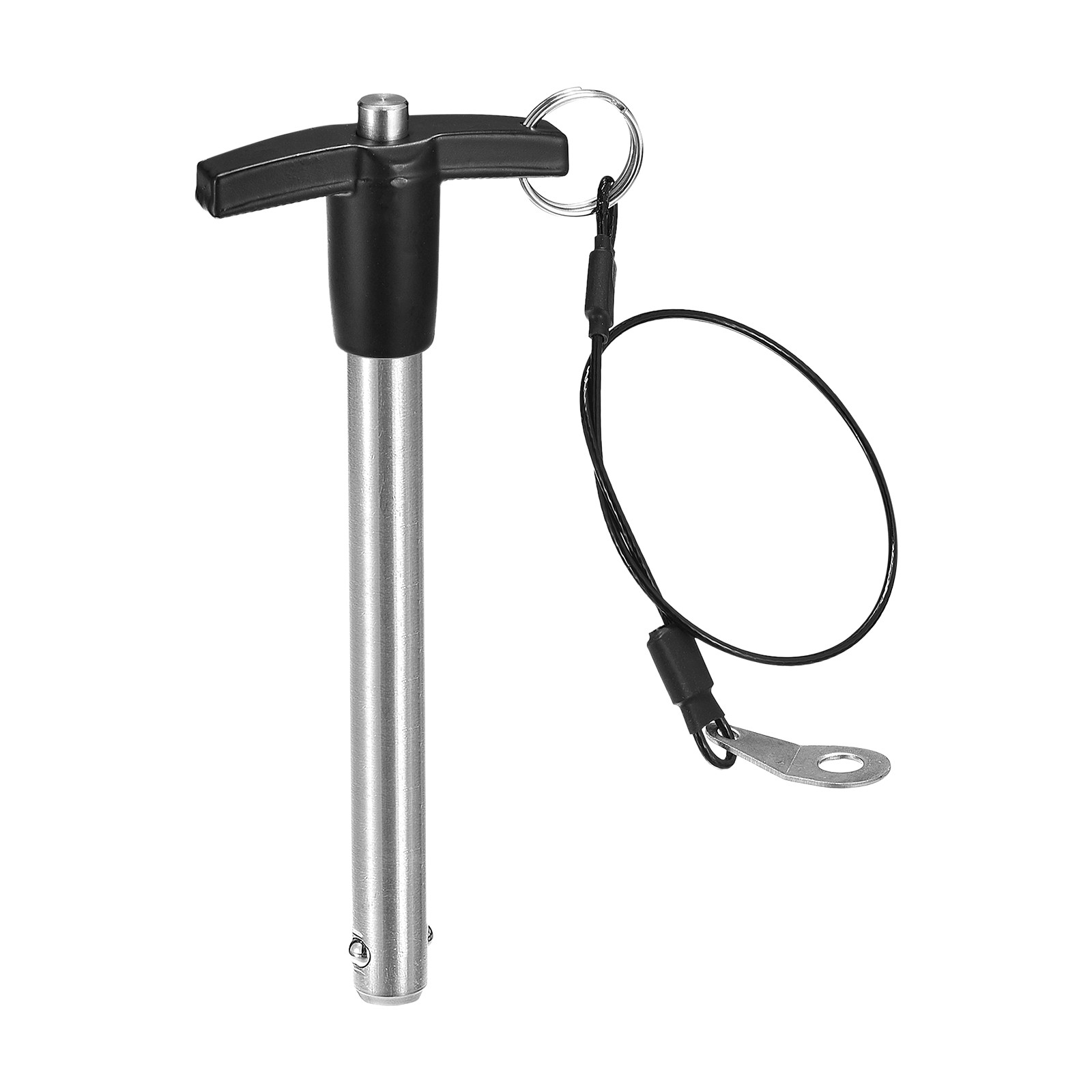 T Handle Locking Pins, Push-Button Quick Release Pin with Lanyard (12mm-100mm)