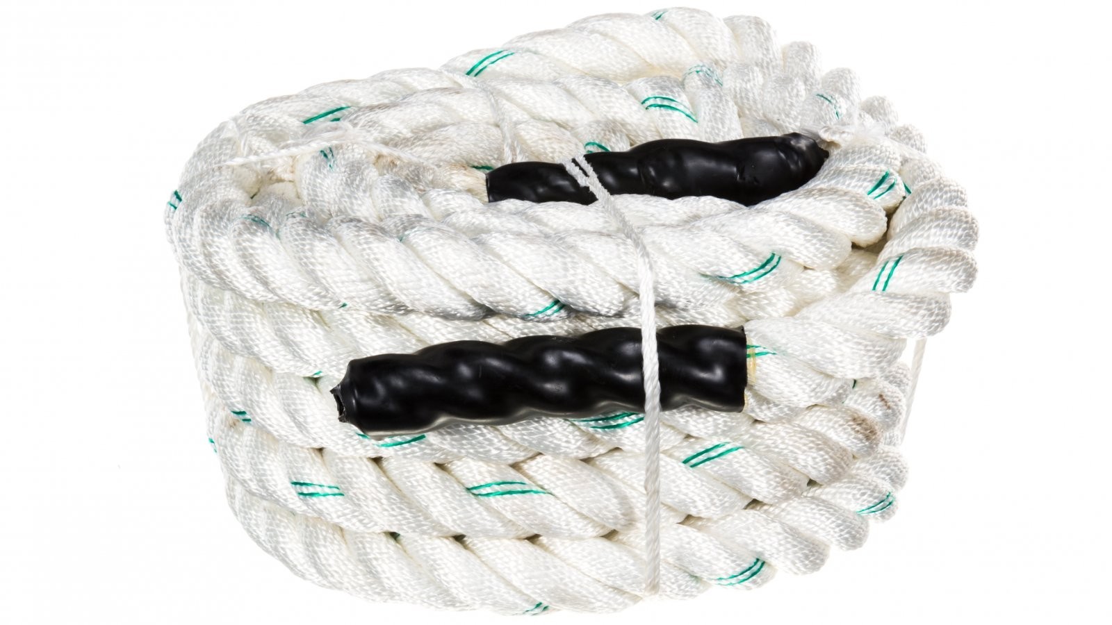 Battle Training Exercise Rope 2" X 100' Polydac Exercise Rope White