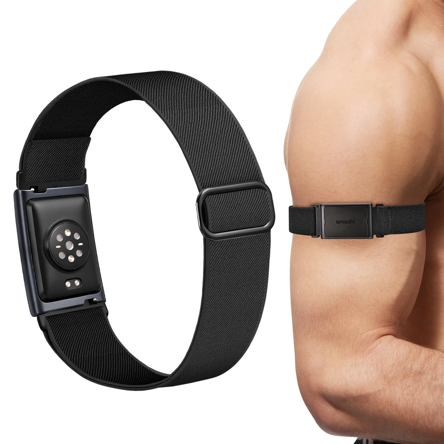 Stretchy Bicep Arm Bands Compatible with Amazfit Helio Strap Fitness Tracker,...