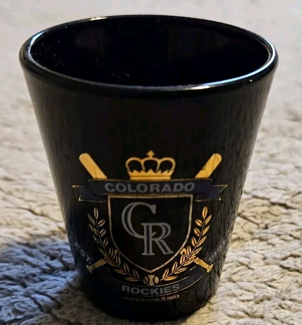 Colorado Rockies Shot Glass 1oz Black