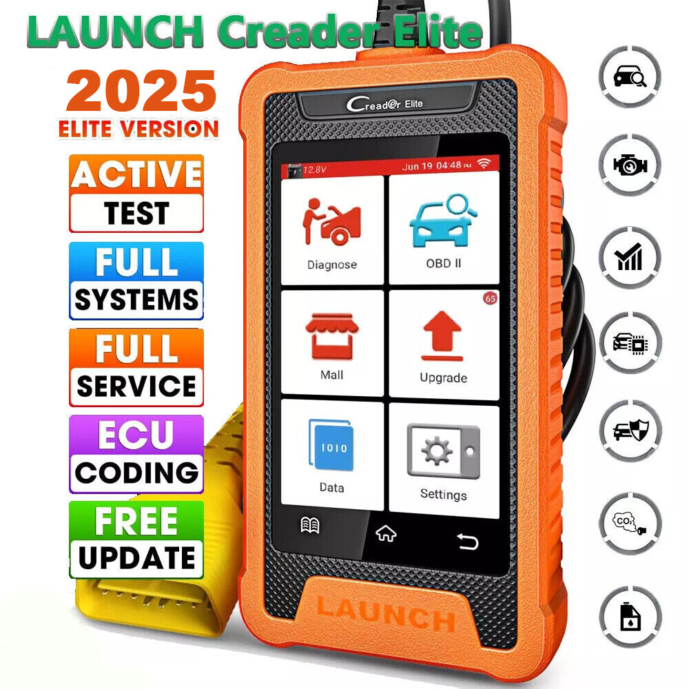 2026 LAUNCH Creader Elite for GM Car OBD2 Diagnostic Tool Scanner ECU Key Coding