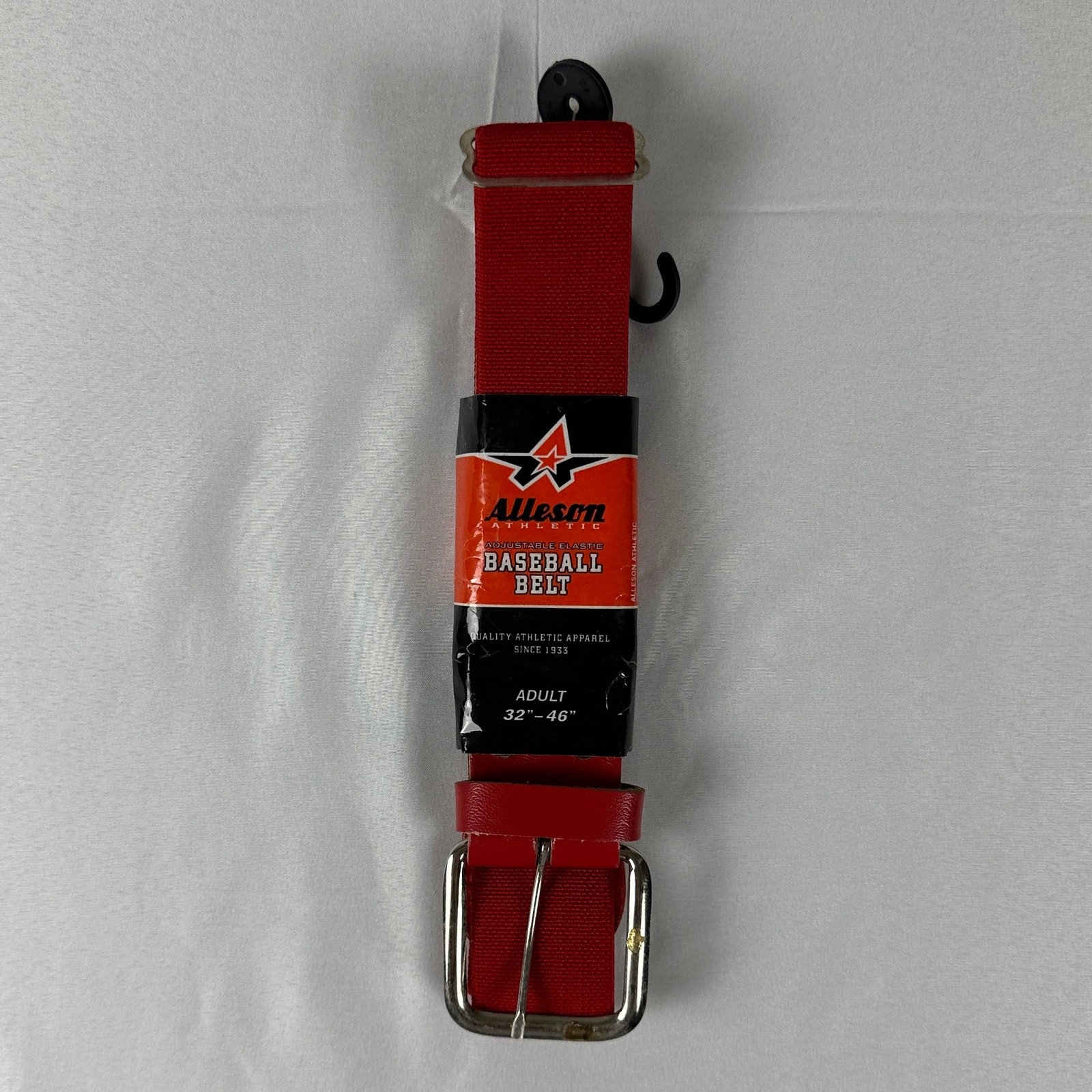 NWT Alleson Athletic Red Adjustable Baseball Belt Adult 32-46