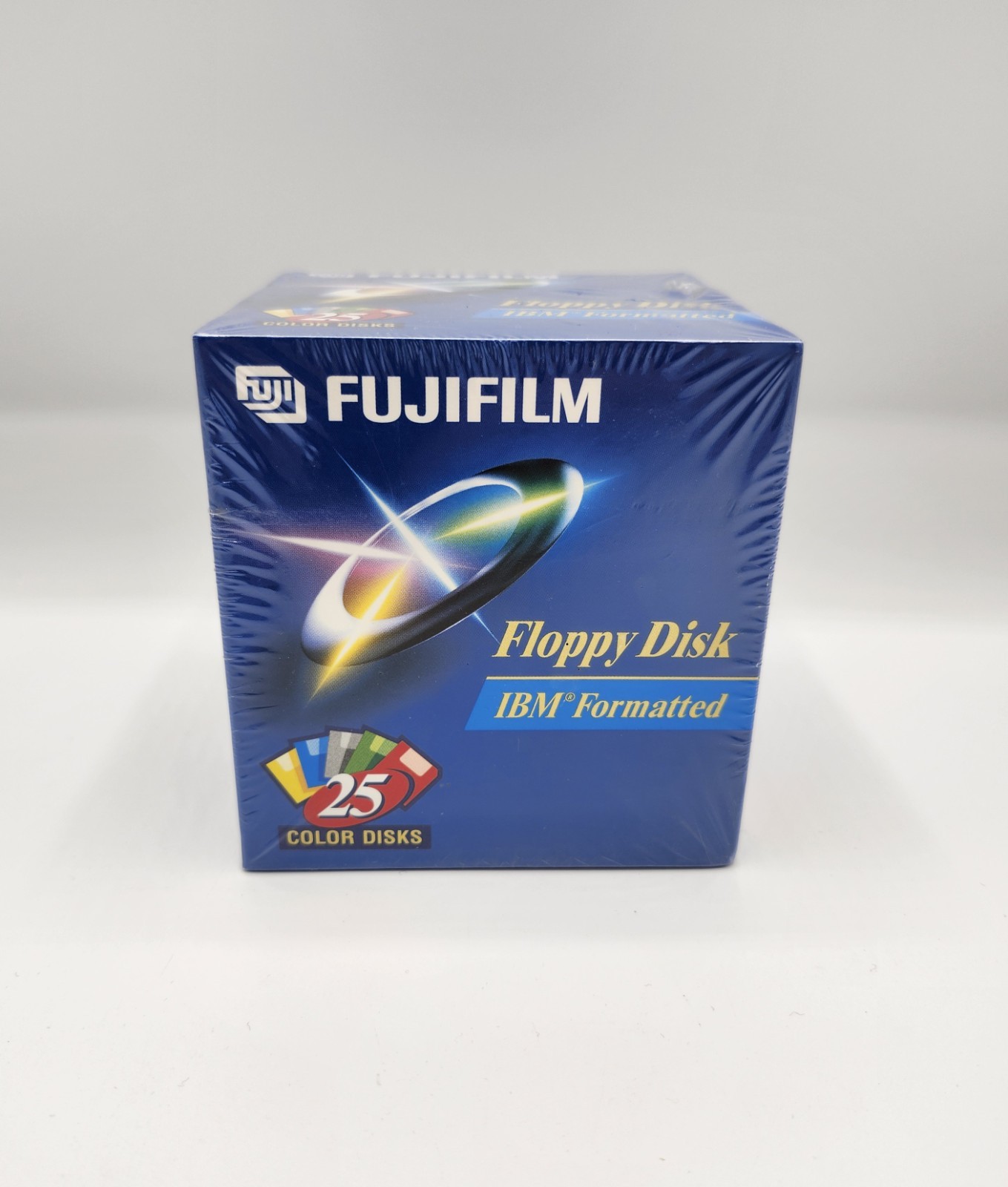 Fujifilm Floppy Disk 25 Pack IBM Formatted High Density Color 3.5” 1.44MB Sealed